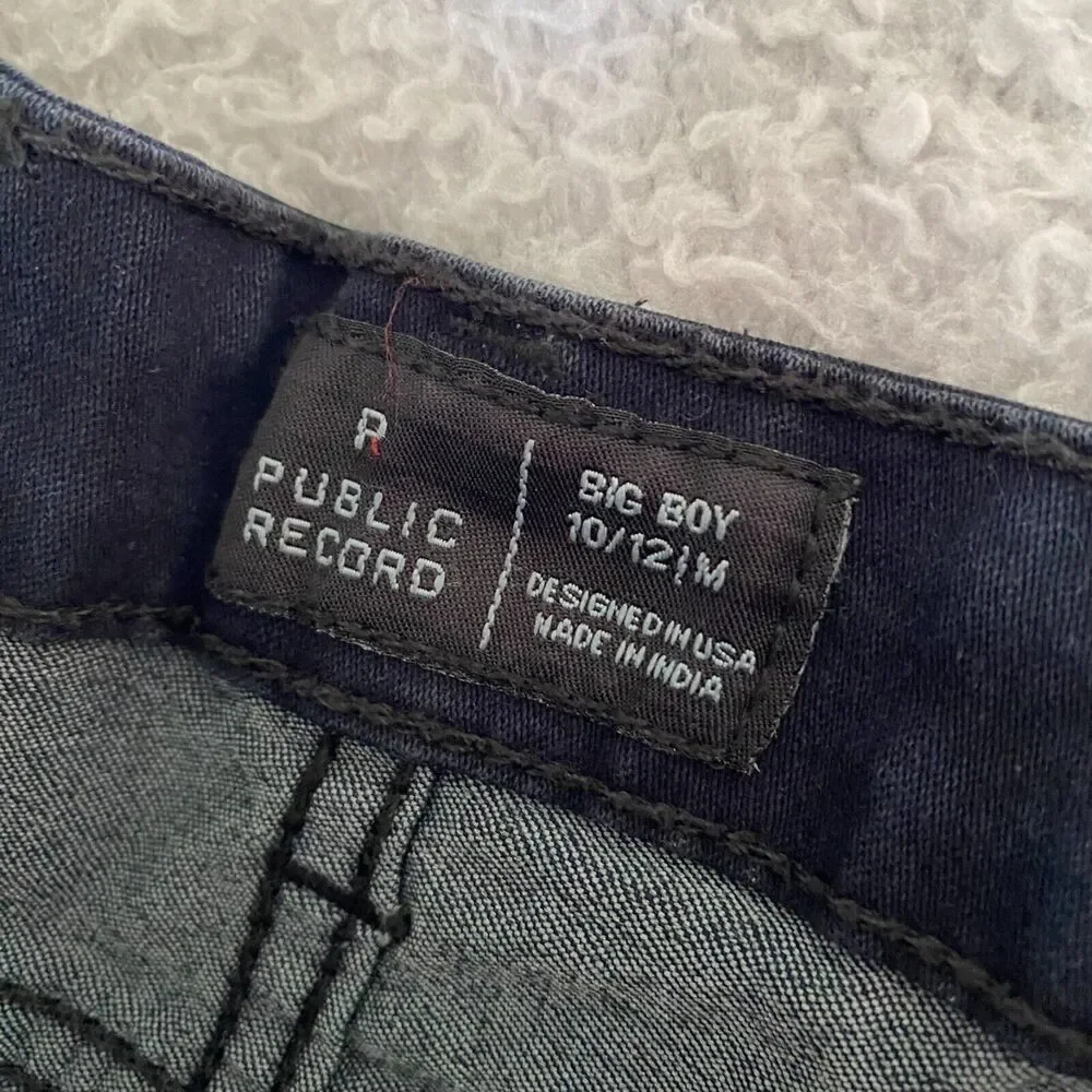 Big Boys Jeans Public‎ Record 10/12 Regular Straight Fit Checkerboard Black